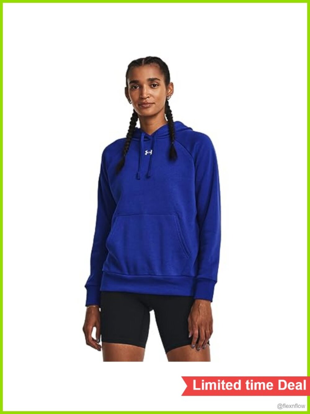 Women's Fleece Hoodie with Kangaroo Pocket Long Sleeve Drawstring Hem
